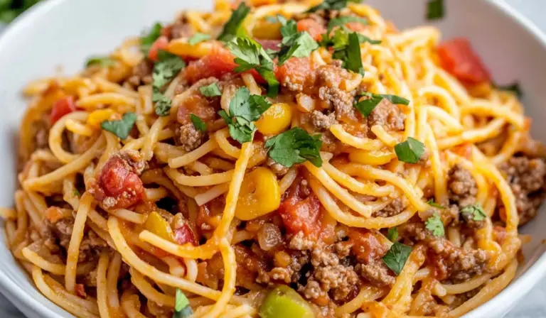 Crockpot Taco Spaghetti: A Beginner-Friendly Recipe for Comfort and Flavor