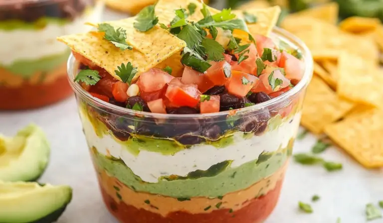 7-Layer Dip Cups: The Ultimate Beginner-Friendly Party Appetizer