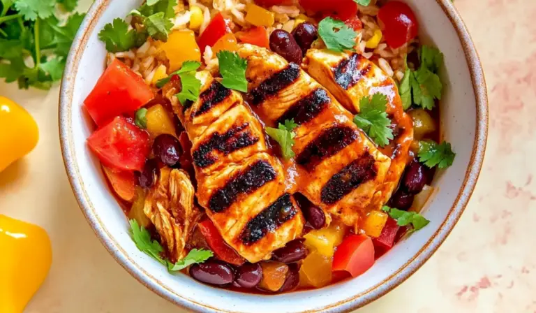 Red Chili Grilled Chicken Burrito Bowl: A Flavorful, Easy, and Customizable Meal