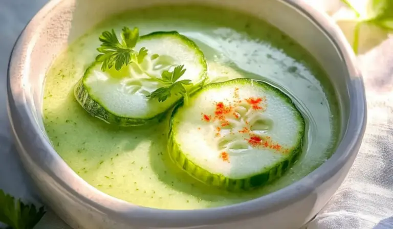 Chilled Cucumber Soup: A Refreshing No-Cook Delight for Summer