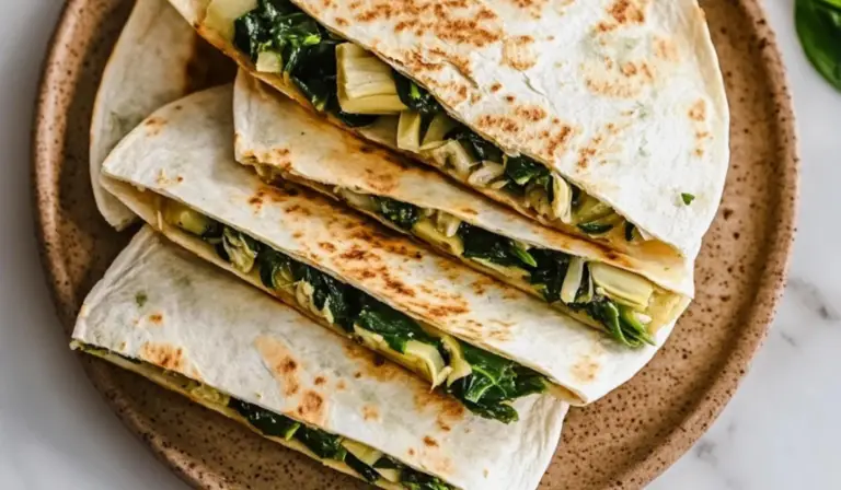Spinach Artichoke Quesadillas: A Simple, Cheesy Delight for Beginners