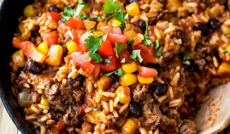 Mexican Beef and Rice Skillet: A Beginner-Friendly One-Pan Wonder