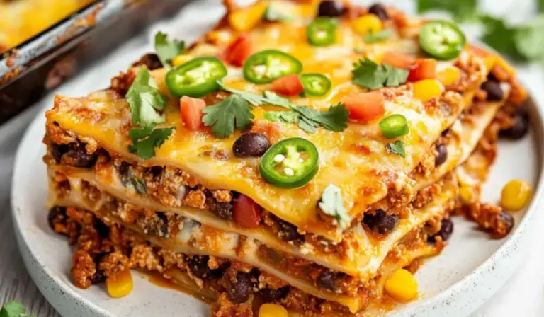 Easy Mexican Lasagna: A Flavor-Packed Beginner-Friendly Dish