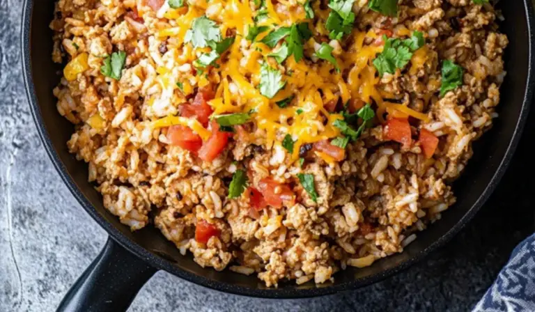 Ground Turkey and Rice Taco Skillet: A Perfect Beginner’s Recipe for a One-Pan Weeknight Win