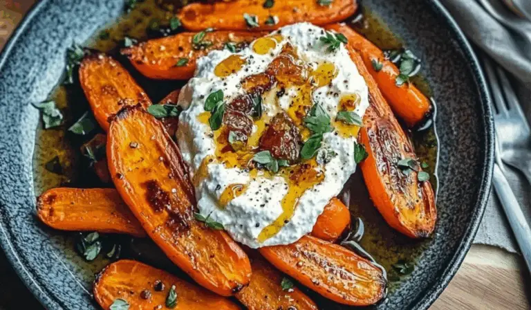 Roasted Carrots with Whipped Ricotta and Hot Honey: A Simple, Elegant Side Dish That Steals the Show