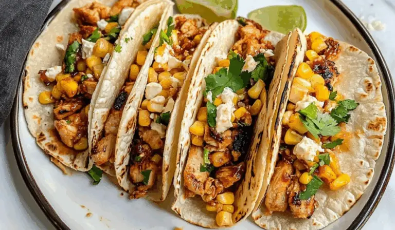 BBQ Chicken Street Corn Tacos: A Flavorful Twist on Taco Night