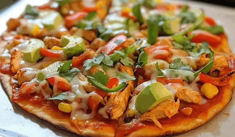 Loaded Chicken Fajita Pizza: A Flavorful Fusion for Everyday Cooks