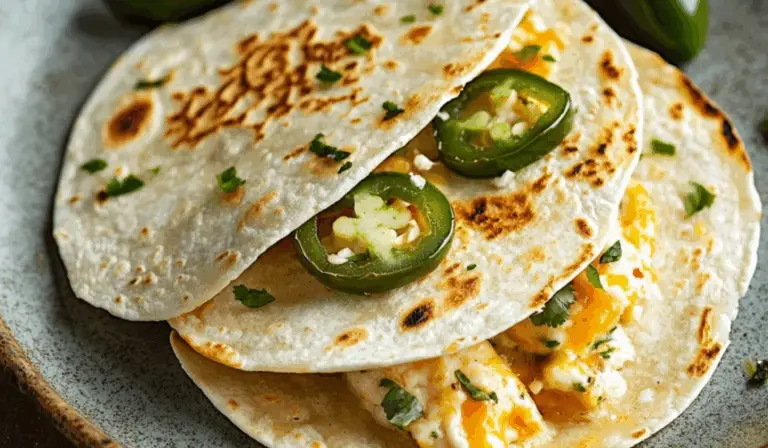 Jalapeño Popper Quesadillas: A Spicy, Cheesy Chicken Delight