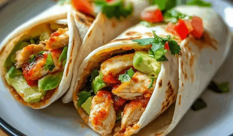 Grilled Chicken and Avocado Burritos: A Flavorful, Pork-Free Delight