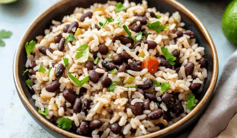 Flavorful Black Beans and Rice with Chicken or Beef: A Hearty One-Pot Meal