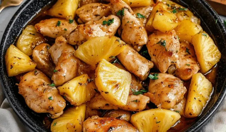 Garlic Butter Chicken with Pineapple Skillet: A Simple Yet Flavorful Weeknight Star
