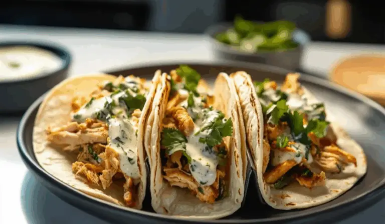 Shredded Chicken Tacos with Creamy Chimichurri Sauce: A Bold, Fresh Twist on a Classic Favorite