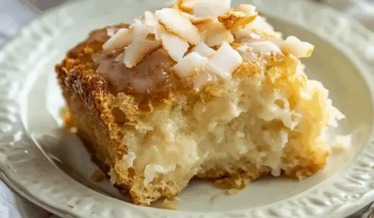 Coconut Cream Bread Pudding with Coconut Glaze: A Tropical Twist on a Classic Comfort Dessert