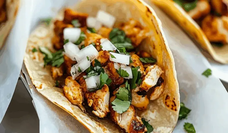 Chicken Mexican Street-Style Tacos: A Flavorful and Easy Homemade Recipe