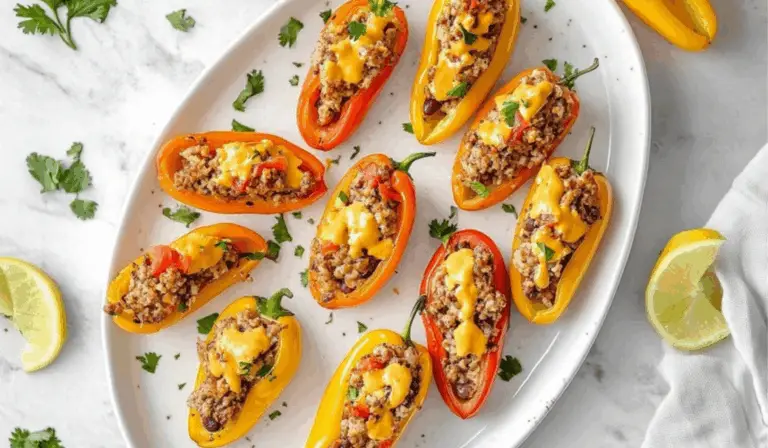 Taco-Stuffed Mini Peppers: A Colorful, Healthy Twist on Taco Night