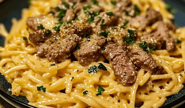 Creamy Garlic Butter Beef Pasta: A Comforting One-Pot Meal