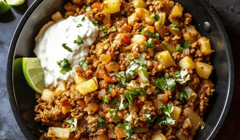 Bold, Flavorful Mexican Picadillo with Ground Beef and Potatoes