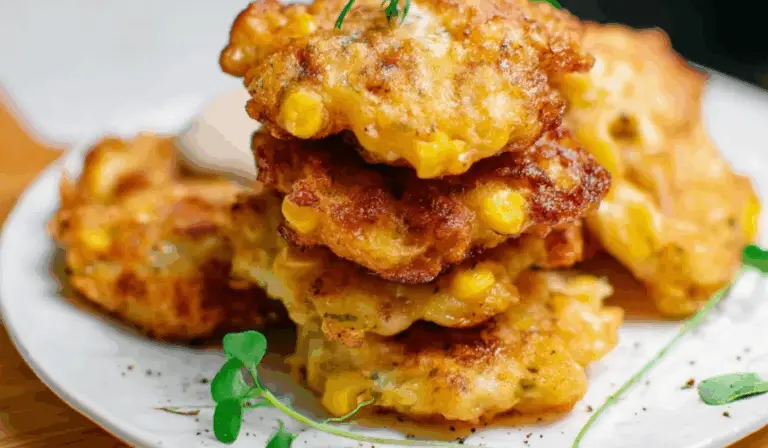 Crispy Corn Fritters with Chicken or Beef – A Savory Snack You’ll Keep Craving