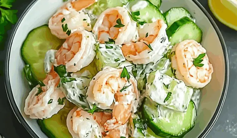 Creamy Cucumber and Shrimp Salad: A Cool and Satisfying Summer Favorite