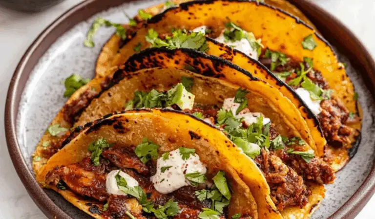 Flavorful Beef Birria Tacos with Cheese and Consomé: A Mexican Street-Style Favorite