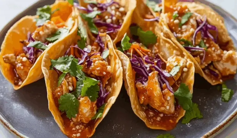 Crispy Chicken Wonton Tacos: A Fusion of Crunch and Flavor