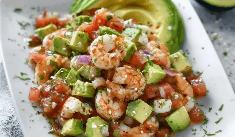 Zesty Chicken Salsa Salad with Avocado