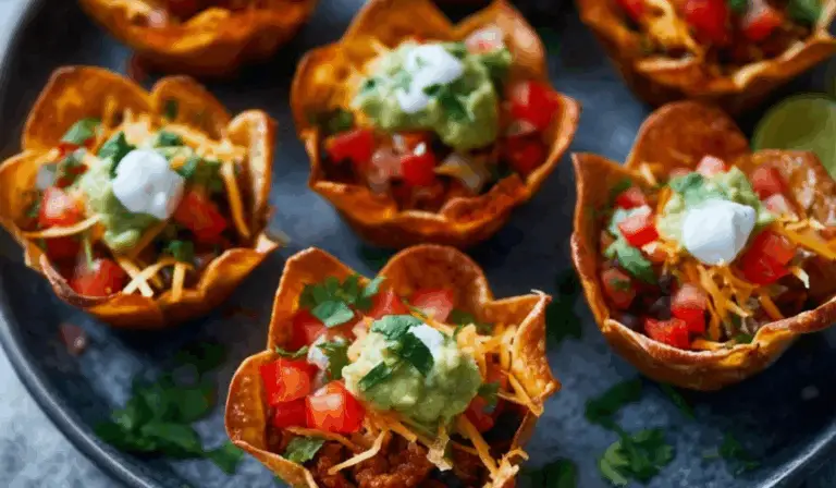Crunchy Beef Taco Cups: A Fun and Flavorful Twist on Taco Night