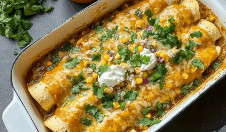 Street Corn Chicken Enchiladas: A Flavor-Packed Mexican-Inspired Dinner