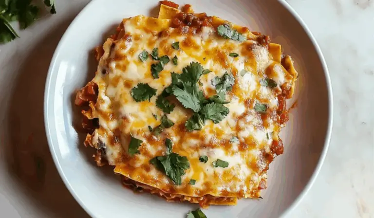 Taco Lasagna with Chicken or Beef – A Comforting Tex-Mex Casserole for the Whole Family