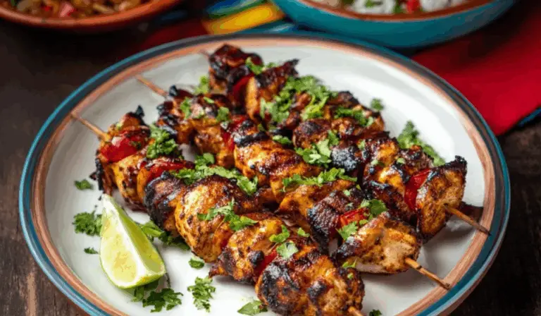 Zesty Mexican Chicken Skewers with Grilled Veggies: A Flavorful Backyard Feast