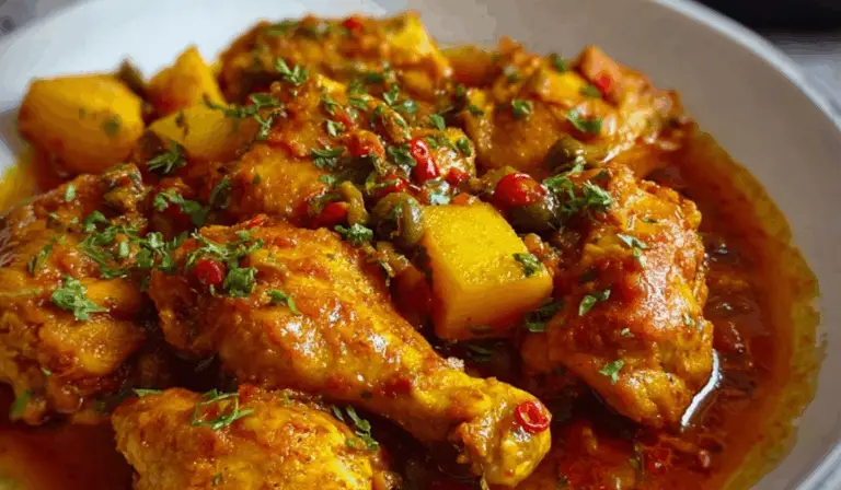 Hearty Caribbean Pollo Guisado (Chicken Stew)