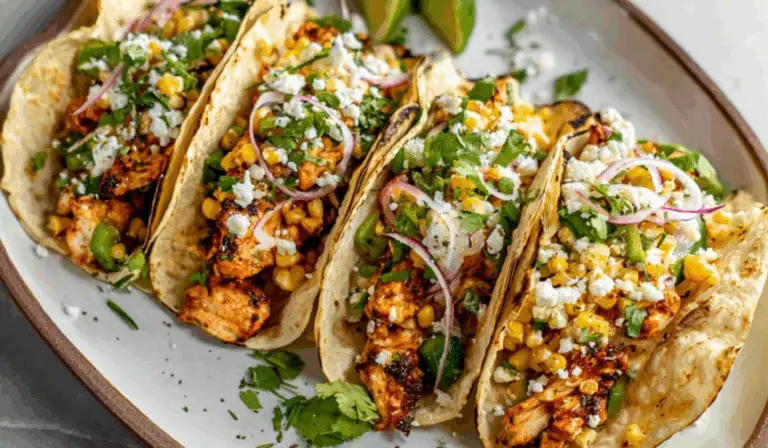BBQ Chicken Street Corn Tacos: A Smoky-Sweet Twist on Taco Night