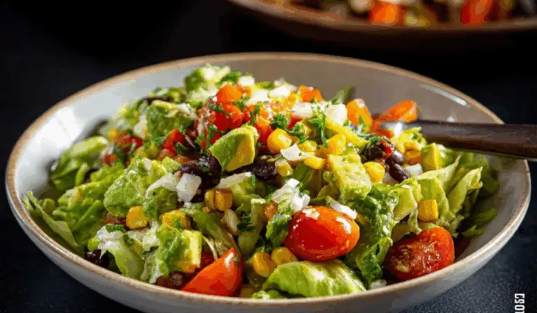 Bold and Bright Mexican Chopped Salad with Fresh Herb Vinaigrette