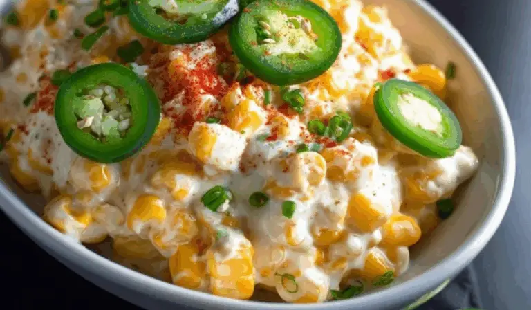 Spicy Jalapeño Popper Creamed Corn with Chicken: A Smoky, Comforting Twist