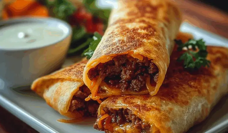 Crispy Beef Chimichangas: A Golden, Crunchy Tex-Mex Delight