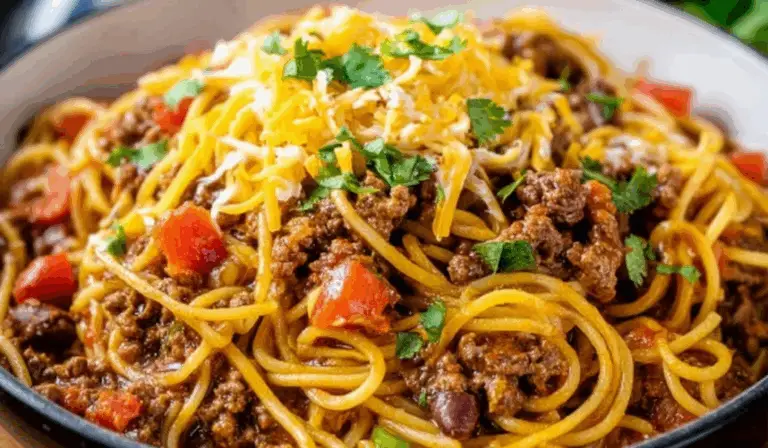 Taco Spaghetti: A Comforting Tex-Mex Pasta Fusion
