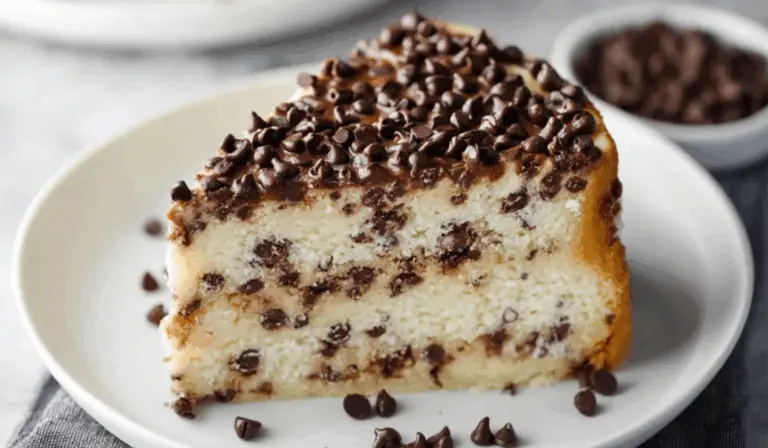 Chocolate Chip Cheesecake Cake with Cream Cheese Frosting